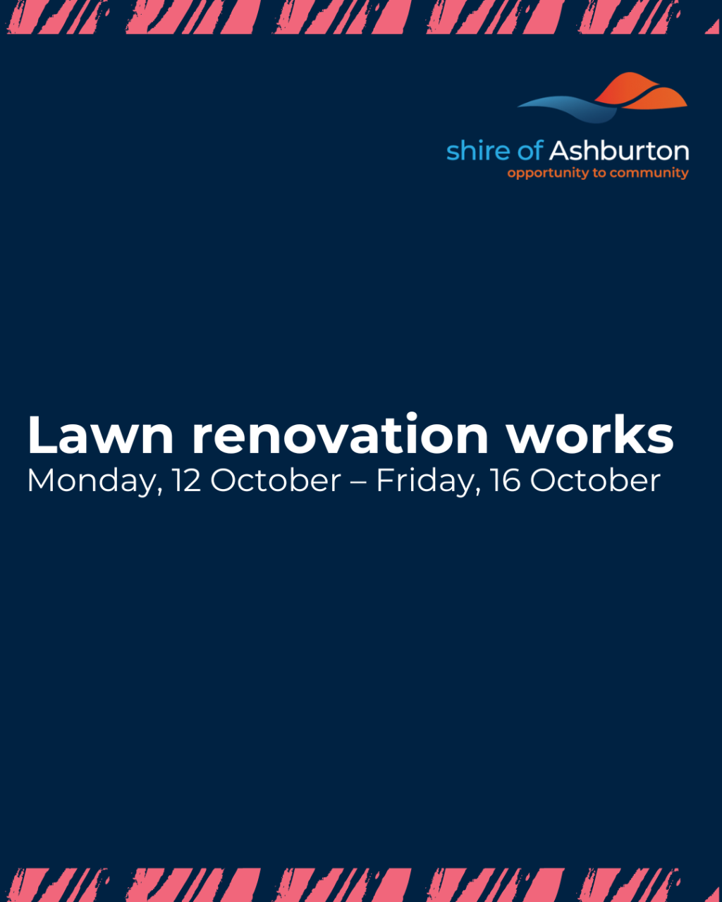 Tom Price Lawn Renovation Works