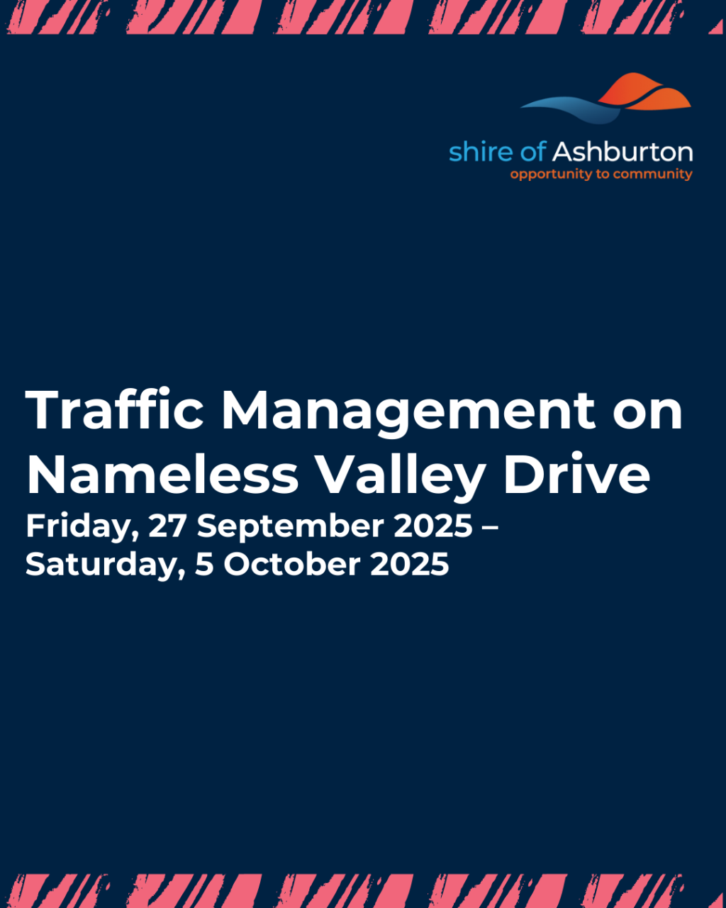 Traffic Management on Nameless Valley Drive