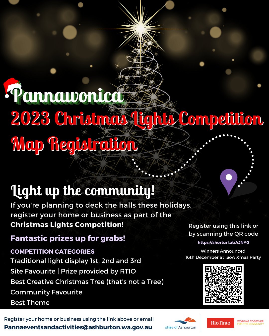 2023 Pannawonica Christmas Lights Competition Map Registration