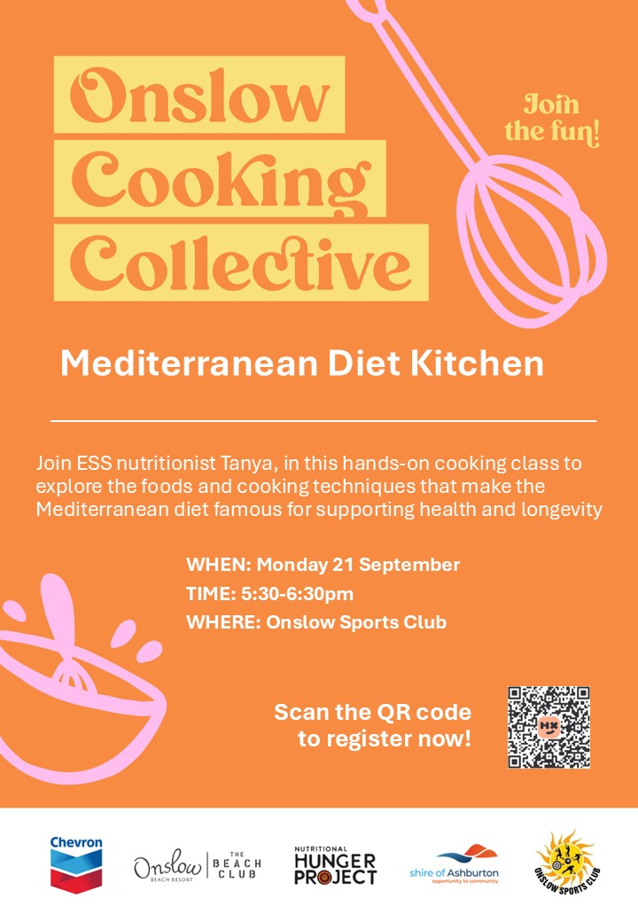 Onslow Cooking Collective: Mediterranean Diet Kitchen