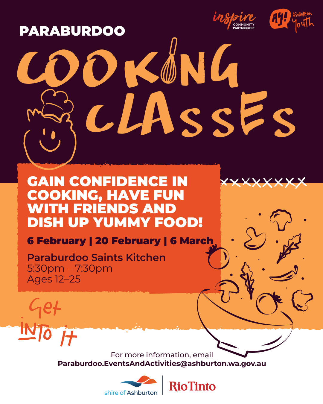 Paraburdoo Youth cooking classes