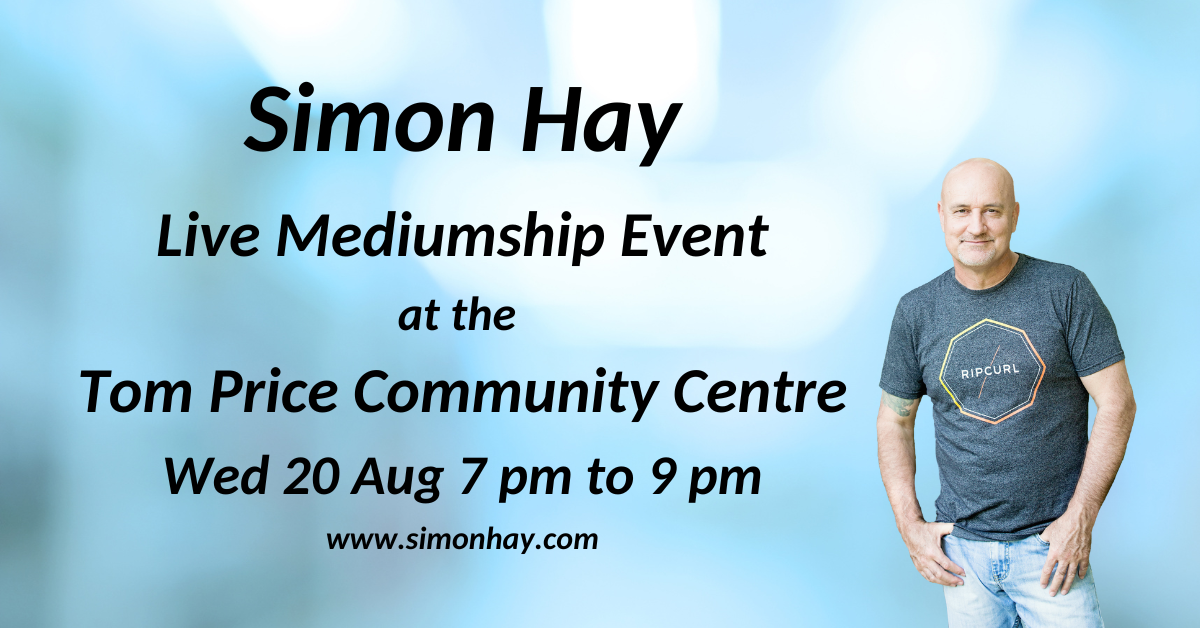An evening of live mediumship with Aussie medium, Simon Hay