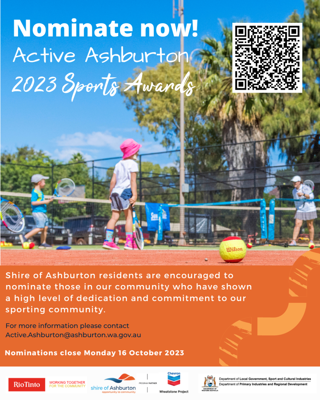 Shire of Ashburton launches Active Ashburton Sports Awards 2023