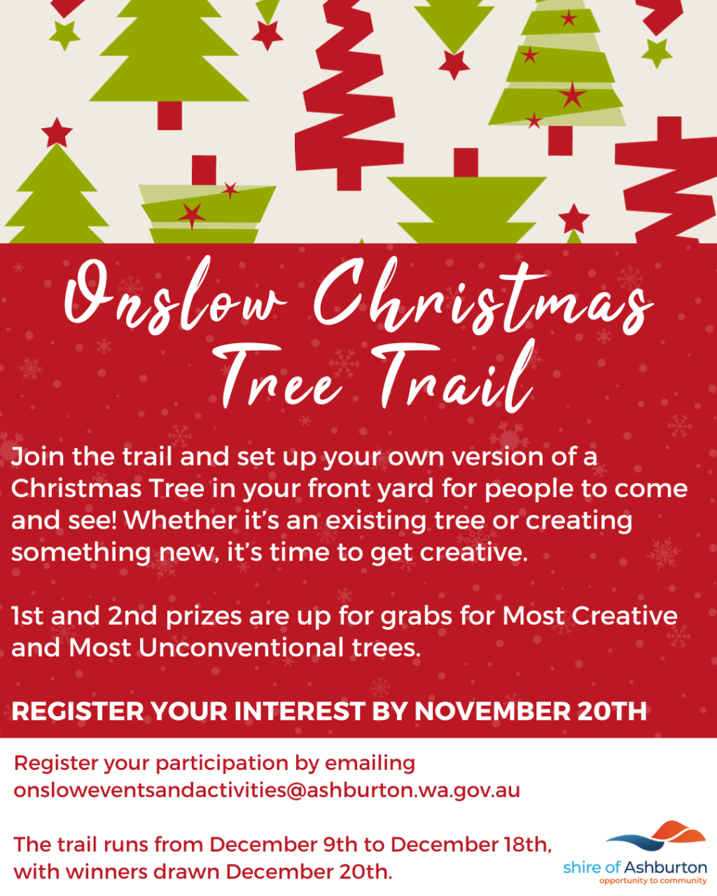 Onslow Christmas Tree Trail