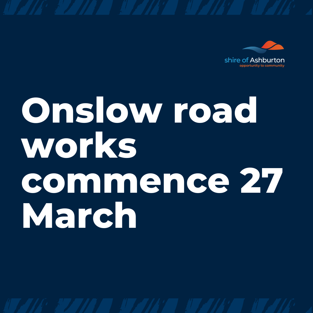 Onslow kerb and asphalt road works to commence next week