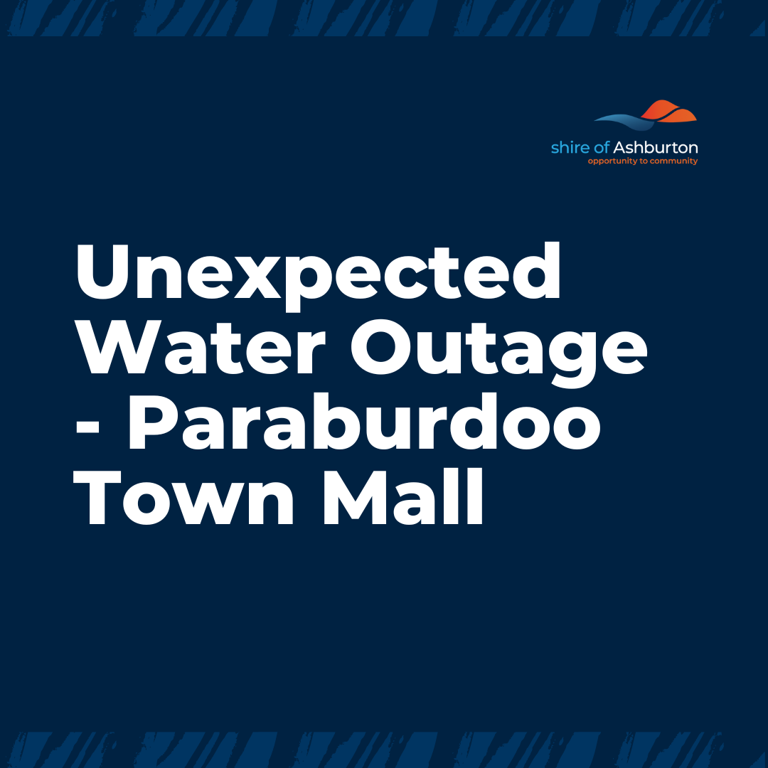 Paraburdoo Town Mall Water Outage