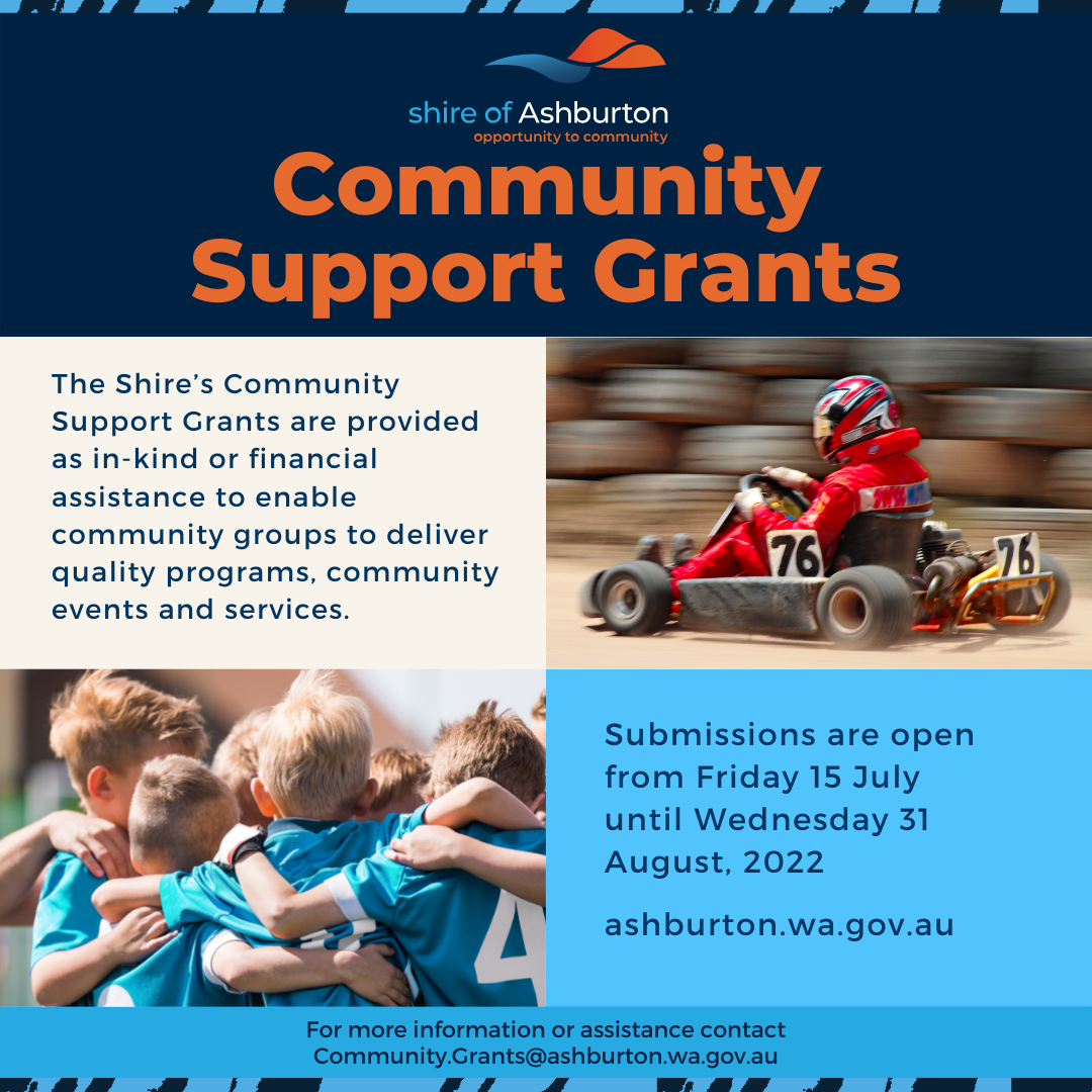 Shire Community Support Grant recipients announced with next round to