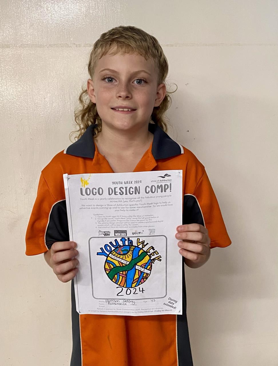 2024 Youth Week Logo Competition - Congratulations Harrison!