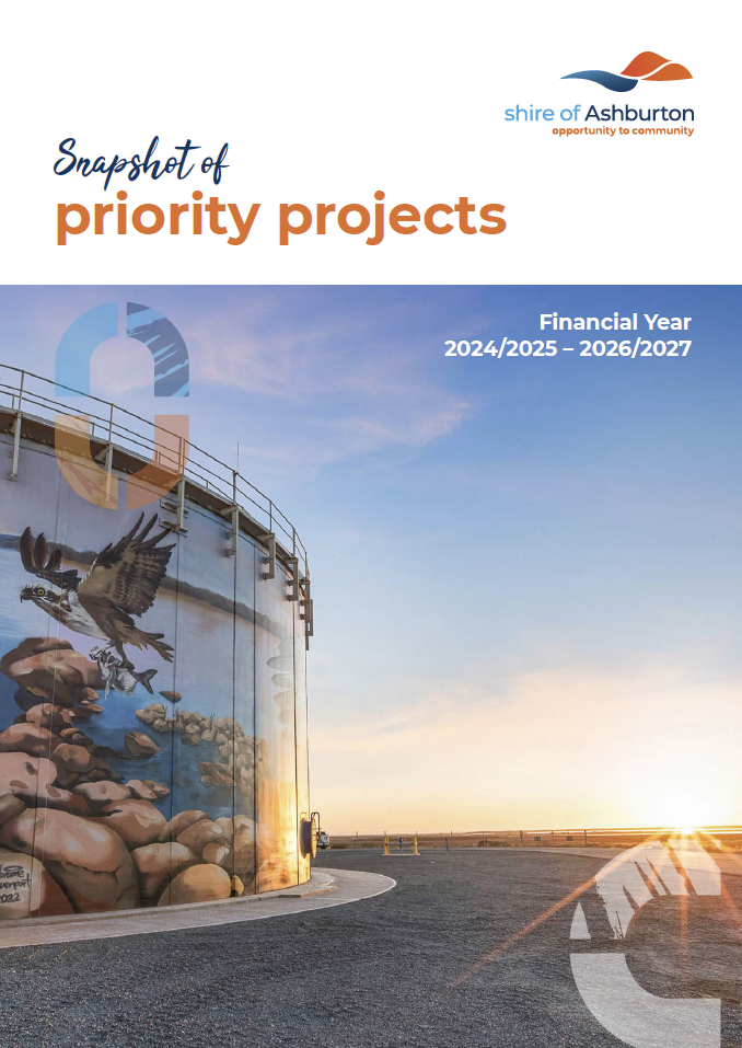 Council Adopts Snapshot of Priority Projects, supporting the Shire of