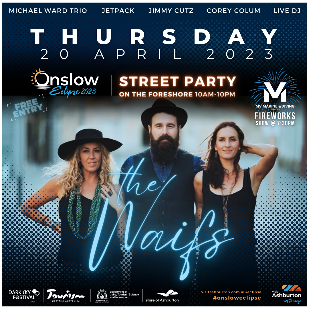 The Waifs announced as headline act at Onslow’s 2023 Eclipse celebrations