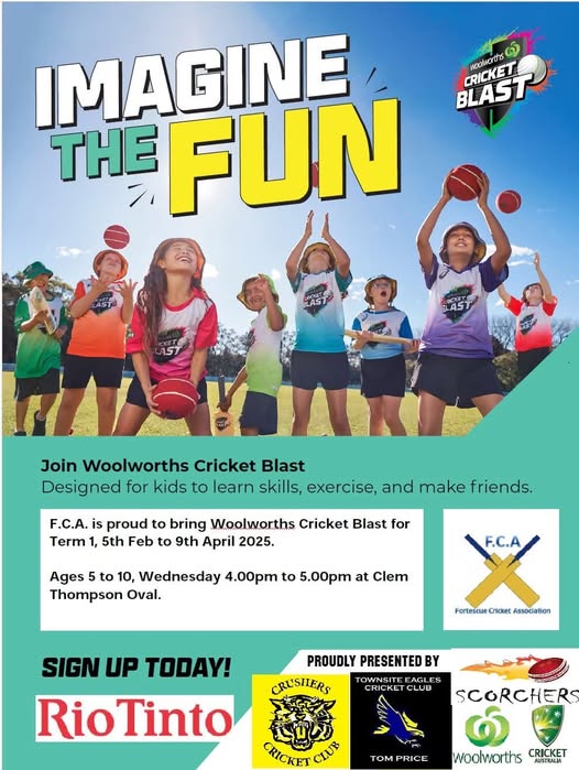 Tom Price Woolworths Cricket Blast