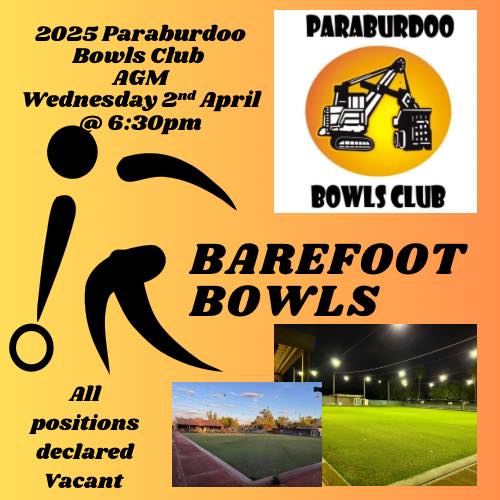 Paraburdoo Bowling Club AGM