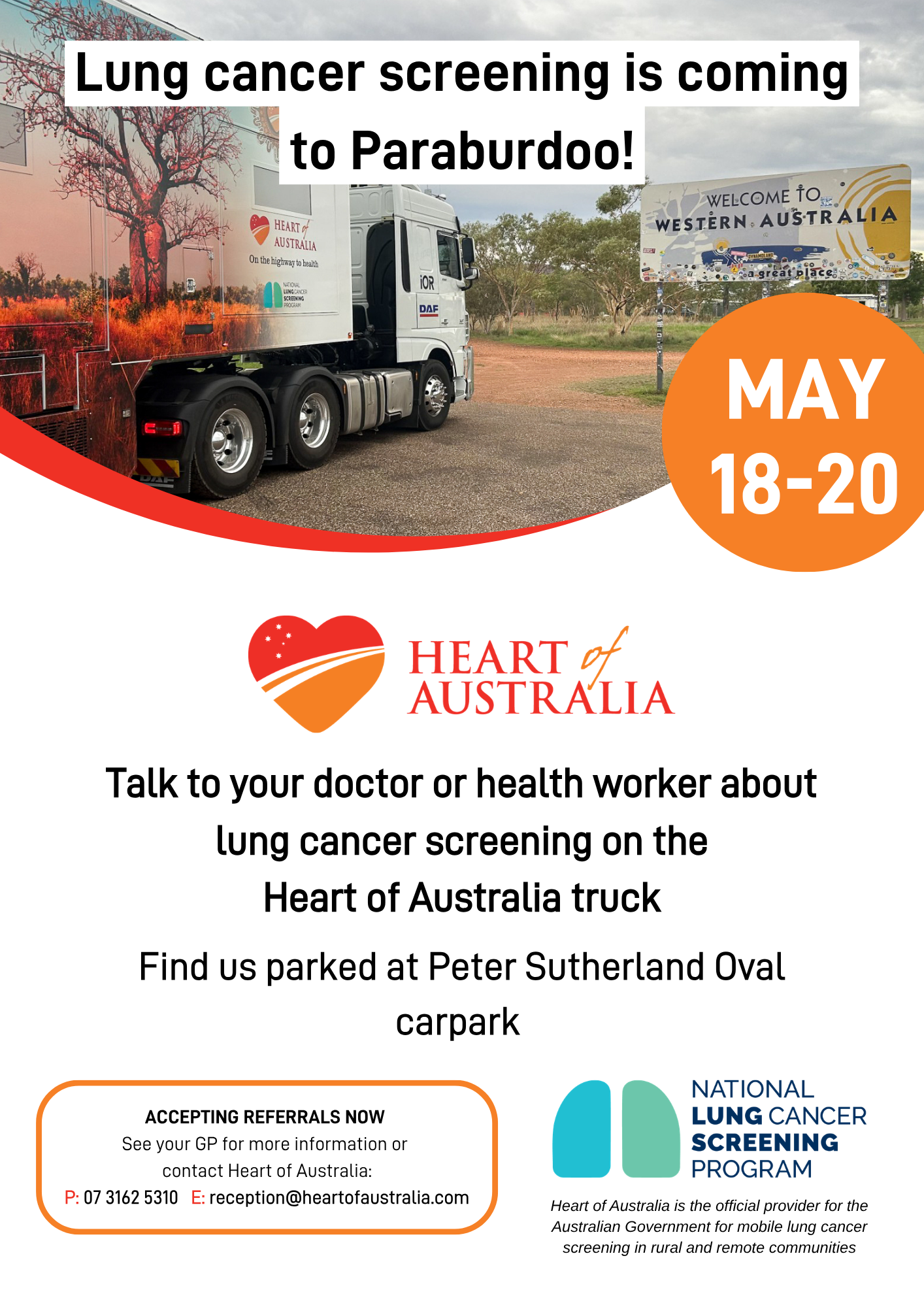 Paraburdoo Heart of Australia National Lung Cancer Screening Program