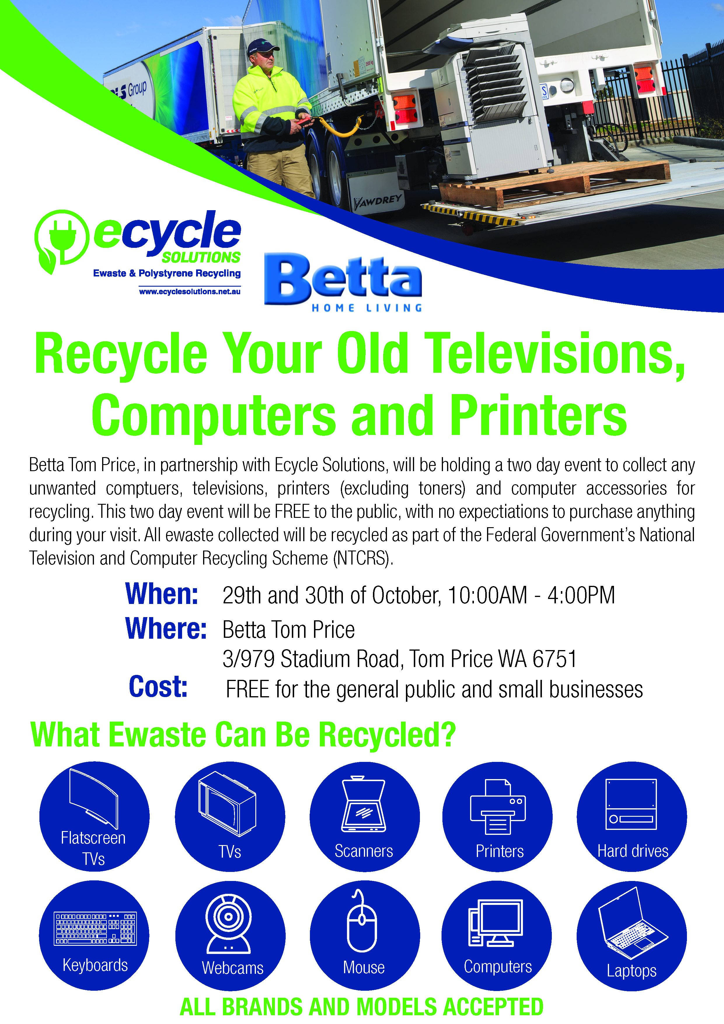 FREE EWASTE RECYCLING EVENT