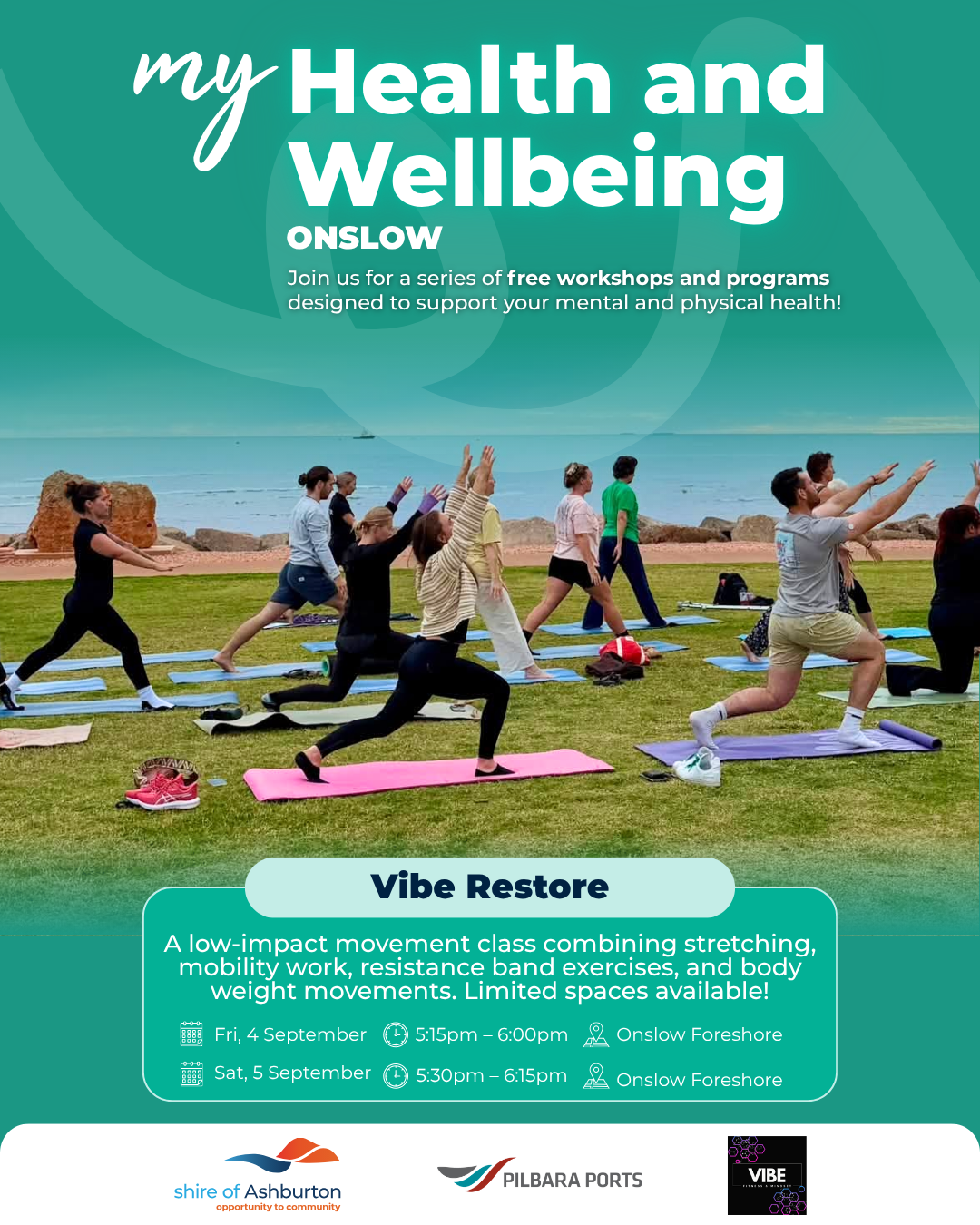 Onslow My Health and Wellbeing – Vibe Restore
