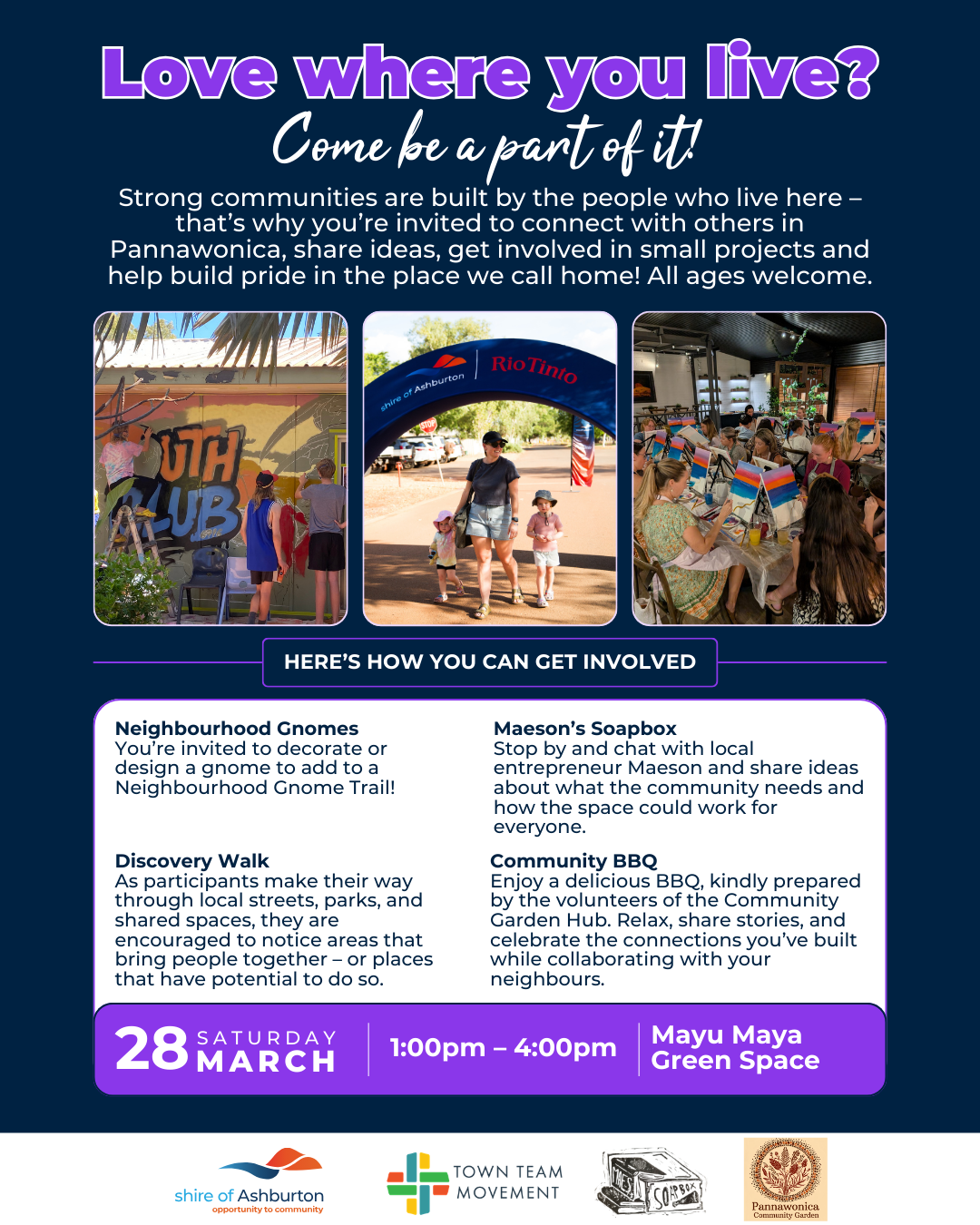 Come be part of it Pannawonica!