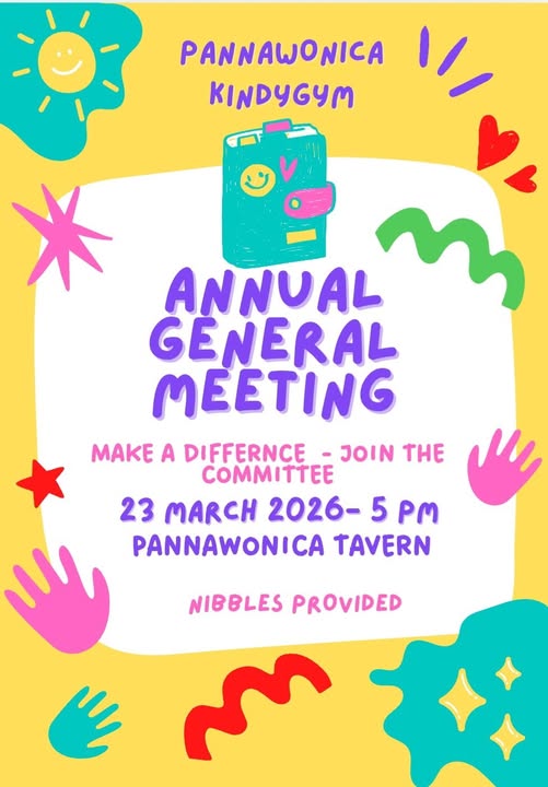 Pannawonica Kindy Gym AGM